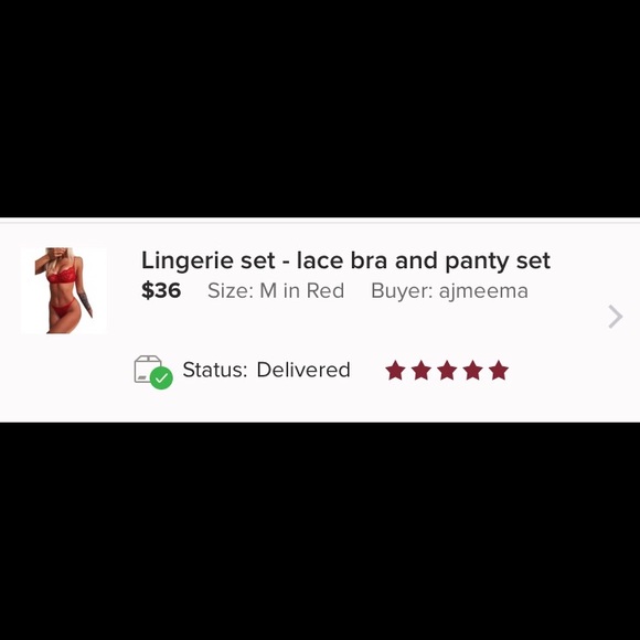 (Last 1) Lingerie set - lace bra and panty in Black Lace - Picture 4 of 10